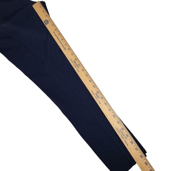 Michael Kors Womens Leggings Pants L Navy Blue Stretch Crop Ankle Tapered NEW - Picture 9 of 9